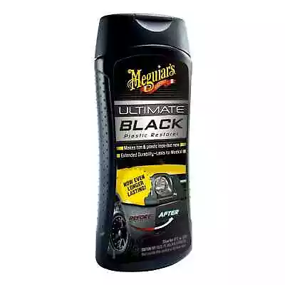 Meguiars Car Black Plastic Restorer Fluid 12 Oz Ultimate Trim Protect Restore US • $14.60