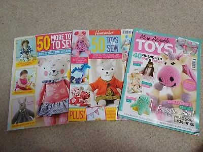 Job Lot Toy Sewing And Knit Craft Magazines • £5.99