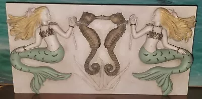 C2C Designs Mermaids & Seahorses Hanging Wall Plaque • $85