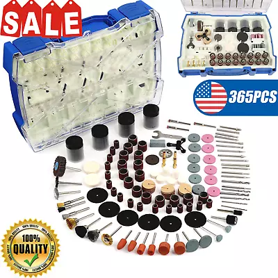 365Pc Abrasive Dremel Rotary Tool Accessories Kit Grinding Sanding Polishing Set • $20.99