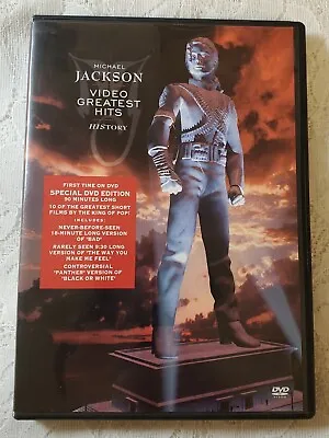 Michael Jackson Video Greatest Hits History DVD 1995  Pre-Owned • $8.95