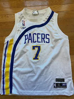 Rare VTG Reebok HWC Indiana Pacers Jermaine Oneal Jersey Youth Sz XL Mens Sz S • $29.99