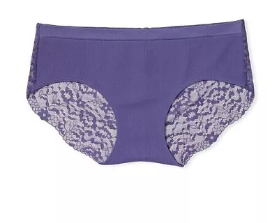 Victorias Secret Sexy Hiphugger Panties Seamless Stretch Lace Detail Myth Purple • $10.99