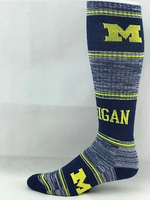 Michigan Wolverines Striped Knee High Crew Socks • $6.99