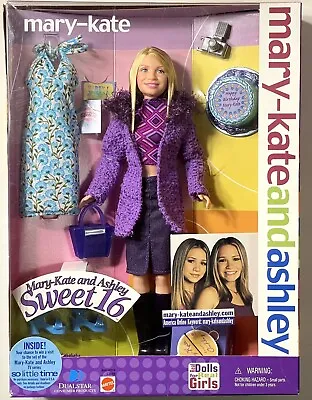 NRFB Mattel 2001 Mary-Kate And Ashley Doll: Sweet 16 Mary-Kate 53844 Barbie • $45