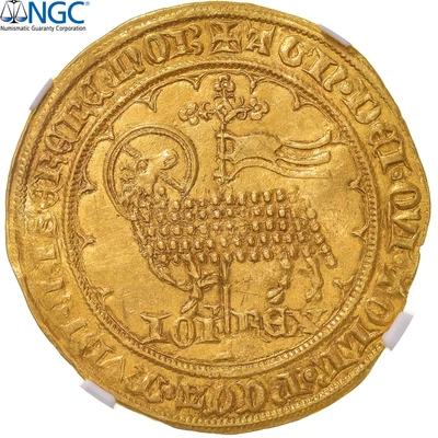 $12375 • Buy [#899715] Coin, France, Jean II Le Bon, Mouton D'or, 1355, Pontivy's Hoard, NGC,