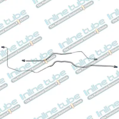 1989-1992 Camaro Firebird Rear Disc Axle Lines Metric Fittings 2Pc Stainless • $45