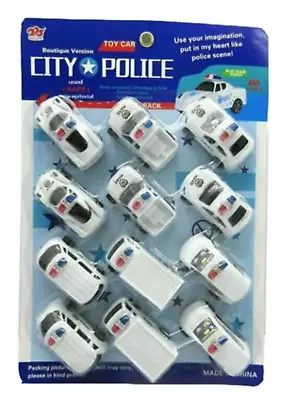 £5.99 • Buy Mini Police Car Pull Back & Go Action 12pcs Toy For Kids 3 Years
