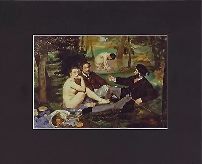 8X10  Matted Print Art Painting: Edouard Manet Dejeuner Sur I'Herbe • $13.99