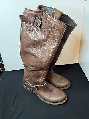 Muro Women’s Size 7.5 Brown Leather Knee High Boots Made In Mexico • $36.50