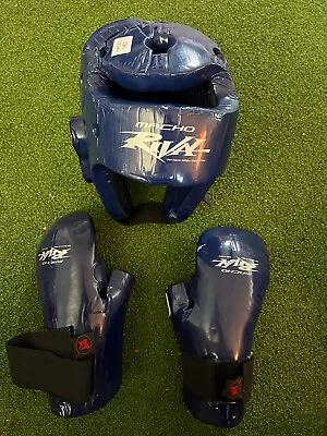 MACHO Sparring Gear Padded Helmet (M) Gloves (S) Taekwondo Martial Arts Karate • $30