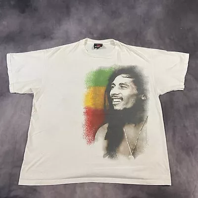 Vintage Zion Bob Marley White XL Short Sleeve VTG T-Shirt Y2K • $19.95