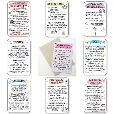 £2.59 • Buy Wallet Card Inspired Words Keepsake Sentimental Inspirational Family Gift Cards❤