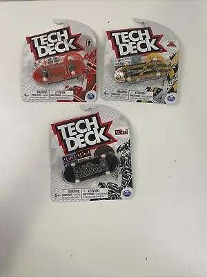 Lot Of 3 Random Tech Deck Spin Master  Fingerboard NIB • $6.99