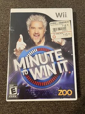 Minute To Win It (Nintendo Wii 2010) • $1