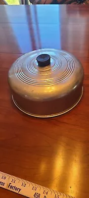 Vintage 50’s  Metal 10” Cake Lid Dome Pie Cover Aluminum MCM • $10