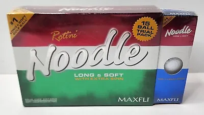 Rotini Maxfli Noodle Golf Balls - Long & Soft W/ Extra Spin - 15 Ball Trial Pack • $25.77