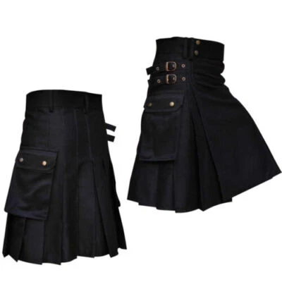 $33.99 • Buy Kilts Men's Utility Kilt For Men Modern Hybrid Cotton & Tartan Kilts Scottish