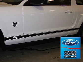 Ford Mustang Rocker Panel Door Side Stripes Decals - RL Strips Both Side L And R • $50.01