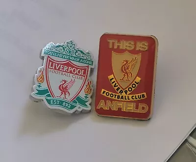 2x Liverpool FC  Football Metal Pin Badges  2011 • £7