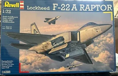 Revell Lockheed F-22A Raptor 1:72 Scale Plastic Model Kit - NIOB • $24