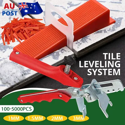 100-5000PCS Tile Leveling System Clips Plier Tiling Spacer Tool Kit Wall Floor • $13.48