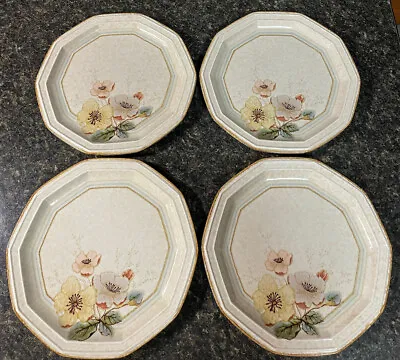 (4) Vtg Mikasa Avante Firenze FE 902 Dinner Plates *Retired* Pink/Yellow Flowers • $29.99