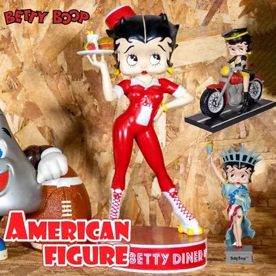 Betty Boop American Girl Doll Figure 3 Types Diner Biker Liberty Resin Statue • $235.38