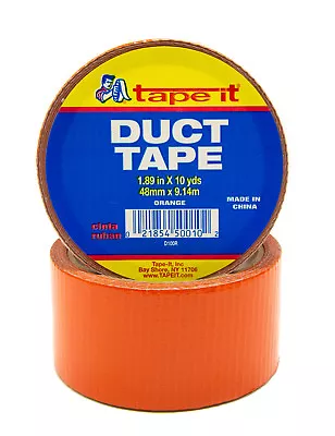 24 Rolls Of Orange Duct Tape - 1.89  X 10 Yds - 8 Mil • $22.80