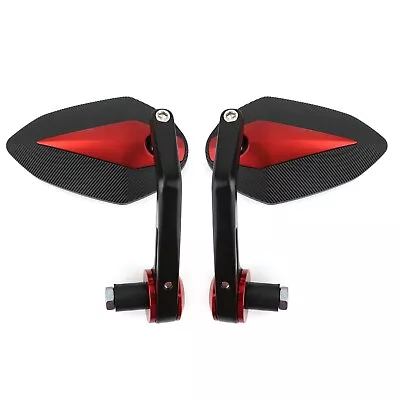 Motorcycle Sportbike 7/8  Handle Bar End Mirrors For Yamaha R1 YZF R6 CBR600RR • $29.78