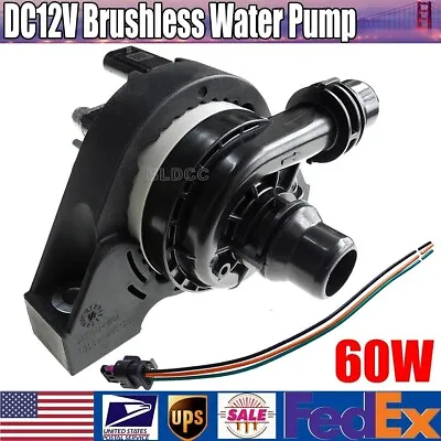 Brushless 12V Circulation Pump 60W Electric Engine Auxiliary Water Pump 40L/Min • $24.99