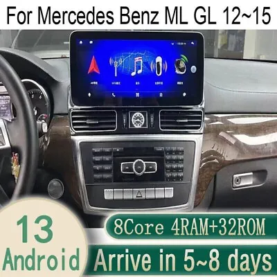 Android Car Gps Navigation 12.3  For Mercedes Benz Ml W166 Gl 4+32g Wifi Audio • $500