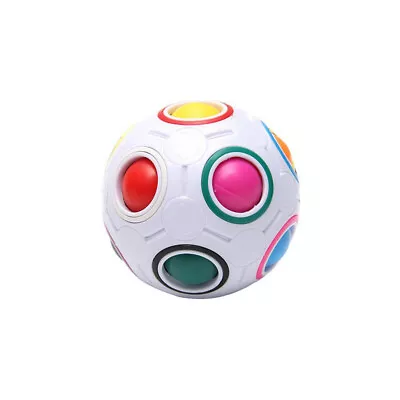 Magic Rainbow Fidget Ball Toy Speed Cube Brain Teaser Stress Relief For All • £5.59