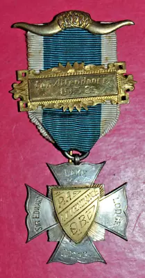 £40 • Buy Silver RAOB Attendance Jewel Sir Edward Lake Lodge No 233 Buffaloes Medal