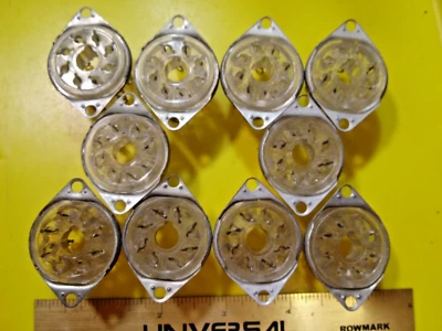 $14.95 • Buy NOS! • Amphenol® 8-Pin Clear / Polystyrene Octal Vacuum Tube Socket • COOL!