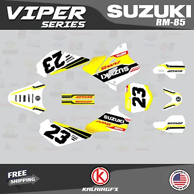 $49.99 • Buy Graphics Decal Kit For Suzuki RM85 (2001-2023) RM 85 Viper Series - Red