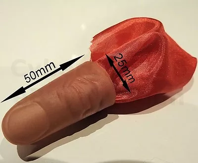£2.90 • Buy Red Silk Hanky Vanish Soft Thumb Tip Bill Switch Money Salt Magic Trick Close Up