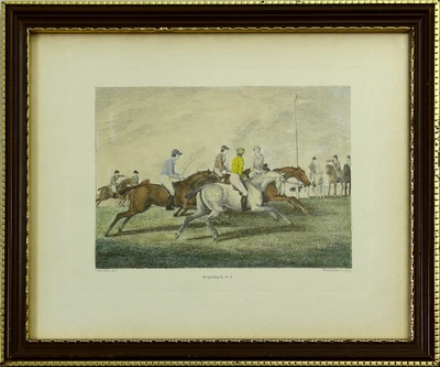 £25 • Buy Aquatint By Samuel Howitt. Titled  Racing. P. 1 .