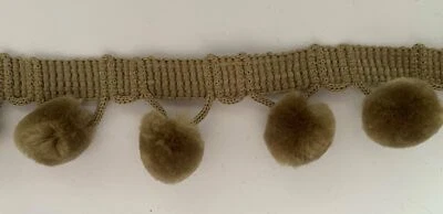 £1.89 • Buy Mid Brown Pom Pom Trim