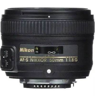 Nikon AF-S 50mm F/1.8G Lens - Mint Condition  • $250