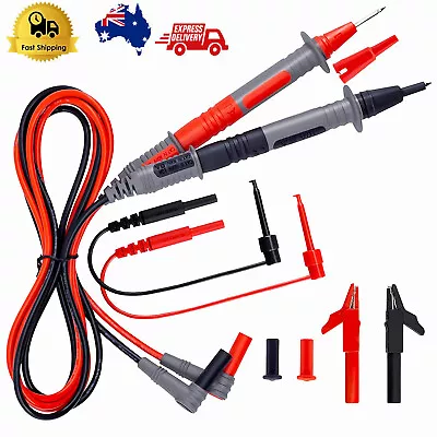 Alligator Clip Multimeter Test Leads For Fluke Meter Electrical Probes Tools Kit • $29.99