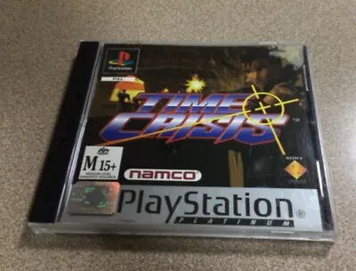 Time Crisis PS1 PAL PlayStation Game Comes With Manual Tested/Working • $35