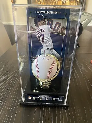 🔥🔥 2017 World Series Jose Altuve Autographed Baseball And Display Case • £212.12