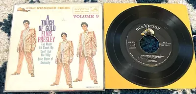 Elvis Presley: A Touch Of Gold Vol.3 45 EP RCA/US EPA-5141 W/cover VG- • $95.99