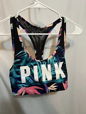 Victoria's Secret Pink Size L Large Ultimate Push-Up Sport Bra Strappy Wireless • $12.99