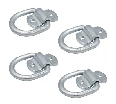 4Pk 1/2  Heavy Duty Bolt-On D Ring W/ Mounting Brackets 4000 # WLL Anchor • $25.99