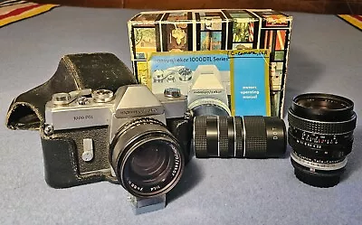 Mamiya Sekor 1000 DTL F1.4 Vintage SLR Film Camera With Leather Case Box Manual  • $69