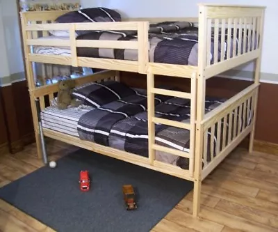 VersaLoft Amish-Made Yellow Pine Full Mission Bunkbed By A&L Furniture Company • $889