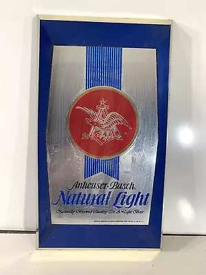 Anheuser Busch Natural Light Vintage 1970's 16.5  X 9.5  Beer Sign • $25