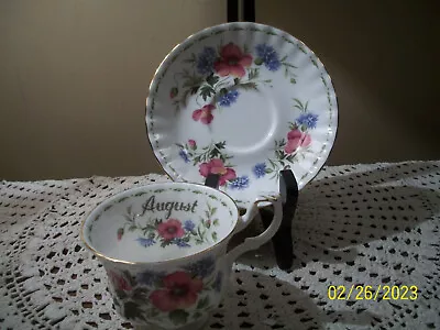 $21.99 • Buy Vintage Royal Albert Flower Of The Month August Poppy Teacup & Saucer Set